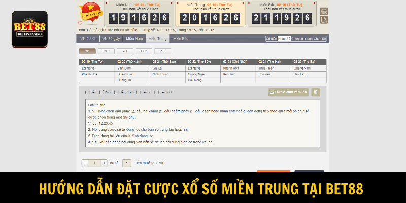 Khách hàng truy cập website chính chủ, đặt tiền và lập vé cược