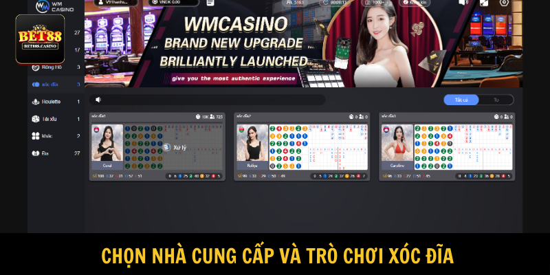 Người tham gia chọn nhà phát hành và sản phẩm cung cấp