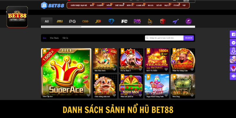 Danh mục được cung cấp bởi nhiều nhà phát triển game uy tín