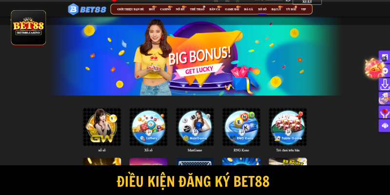 Người tham gia cung cấp chính xác dữ liệu khi đăng ký BET88 
