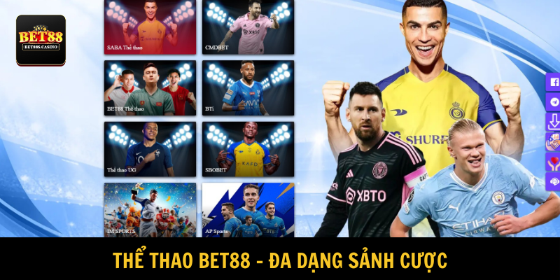 Thể thao BET88 đa dạng sảnh chơi, thu hút đông đảo hội viên