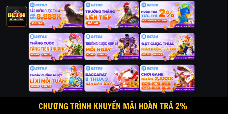 Người tham gia có cơ hội nhận ưu đãi hoàn tiền lên tới 2%