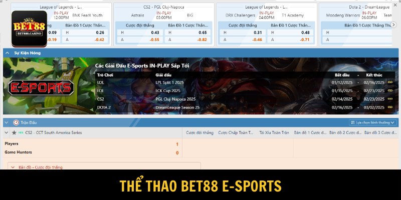 E-sports thu hút đông đảo giới trẻ tham gia cá cược năm 2025